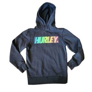 Hurley black boys hoodie sweatshirt hooded sweater 10-12
